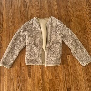 Lululemon tan fleece zip up jacket